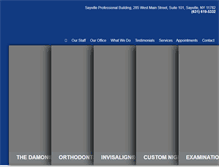 Tablet Screenshot of orthodontist-sayville.com